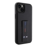 Чехол BMW M-Collection PU + Grip stand Hot stamp Hard для iPhone 14 Plus, черный