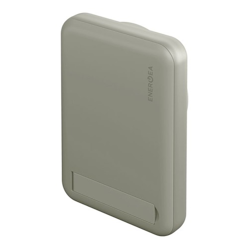 EnergEA АКБ MagPac MINI, 10000W Magnetic wireless 15W USB-C 20W ultra-slim with stand Sage
