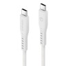EnergEA Кабель FLOW USB-C to USB-C PD240W 5A Nanoweave Magnetic tie White (1.5 метра)