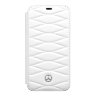Кожаный чехол Mercedes New Pattern III Booktype для iPhone X/XS, белый