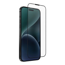 Uniq стекло для iPhone 15 Pro Max OPTIX Anti-Reflective +Anti-dust Clear/Black (+installer)