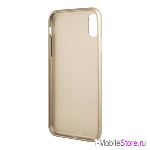 Guess Patch Butterfly Saffiano чехол для iPhone X/XS, розовый