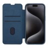 Nillkin для iPhone 15 Pro Max чехол QIN Pro (Cloth) Booktype Elite Blue