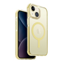 Uniq для iPhone 15 Plus чехол Combat AF Citron Yellow (MagSafe)