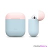 Чехол Elago Silicone DUO для AirPods 1/2, Pastel Blue с крышками Pink и White