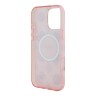 Guess для iPhone 16 Pro Max чехол PC/TPU 4G Peony Pink (MagSafe)