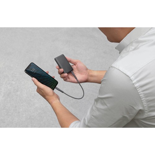 Аккумулятор Uniq Fuele Mini 8000 mAh, USB-C PD + USB QC 3.0, серый