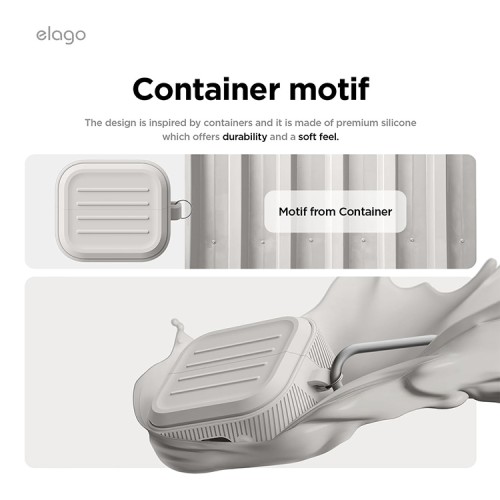 Elago для Galaxy Buds 3/3 Pro чехол Armor Silicone Hang case Stone