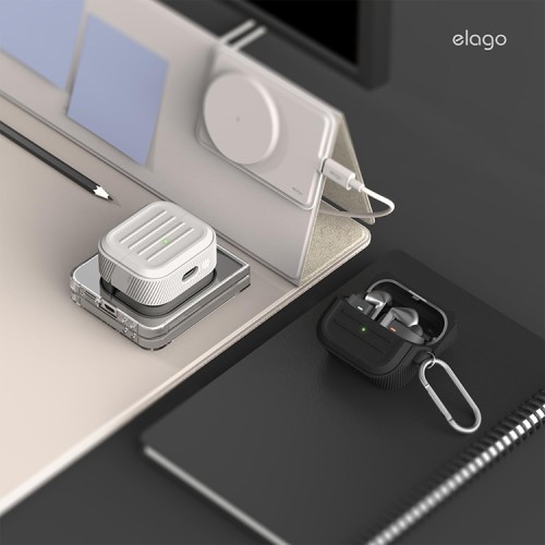 Elago для Galaxy Buds 3/3 Pro чехол Armor Silicone Hang case Stone