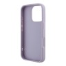 Guess для iPhone 16 Pro чехол PU Quilted with Script metal logo Hard Light Purple