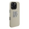 DKNY для iPhone 16 Pro Max чехол Liquid Silicone Stack Metal logo and Camera Hard Beige