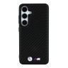 BMW для Galaxy S25+ чехол M-Collection PU Carbon Metal logo Hard Black (MagSafe)