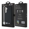 BMW для Galaxy S25+ чехол M-Collection PU Carbon Metal logo Hard Black (MagSafe)