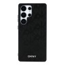 DKNY для Galaxy S25 Ultra чехол PU Grid pattern Metal logo Hard Black (MagSafe)