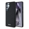 DKNY для Galaxy S25 Ultra чехол PU Grid pattern Metal logo Hard Black (MagSafe)