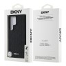 DKNY для Galaxy S25 Ultra чехол PU Grid pattern Metal logo Hard Black (MagSafe)