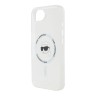 Karl Lagerfeld для iPhone 16e чехол PC/TPU NFT Karl Head Hard White (MagSafe)