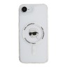 Karl Lagerfeld для iPhone 16e чехол PC/TPU NFT Karl Head Hard White (MagSafe)