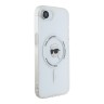 Karl Lagerfeld для iPhone 16e чехол PC/TPU NFT Karl Head Hard White (MagSafe)