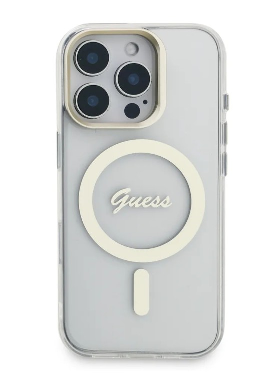 Guess для iPhone 16 Pro чехол PC/TPU Interchangable Backgrounds and Camera Stand Hard V3