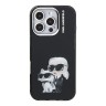 Karl Lagerfeld для iPhone 16 Pro Max чехол PC/TPU Aquarelle Karl & Choupette Black