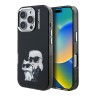 Karl Lagerfeld для iPhone 16 Pro Max чехол PC/TPU Aquarelle Karl & Choupette Black