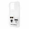 Чехол Karl Lagerfeld Karl & Choupette Hard для iPhone 13 Pro, прозрачный