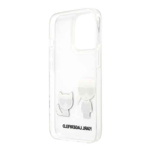Чехол Karl Lagerfeld Karl & Choupette Hard для iPhone 13 Pro, прозрачный