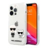 Чехол Karl Lagerfeld Karl & Choupette Hard для iPhone 13 Pro, прозрачный