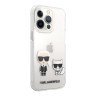 Чехол Karl Lagerfeld Karl & Choupette Hard для iPhone 13 Pro, прозрачный