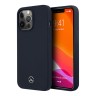 Чехол Mercedes Liquid Silicone Hard для iPhone 13 Pro, синий