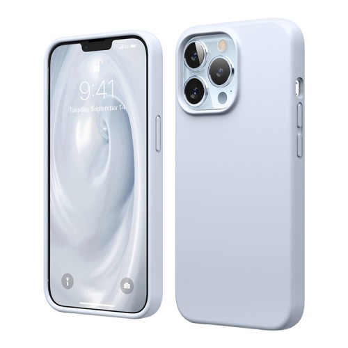 Чехол Elago Soft Silicone для iPhone 13 Pro, голубой
