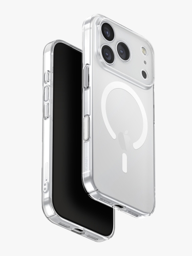 Uniq для iPhone 17 Pro чехол AirSuit Glossy Clear/White (MagSafe)