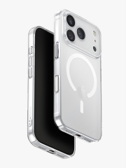 Uniq для iPhone 17 Pro чехол AirSuit Glossy Clear/White (MagSafe)