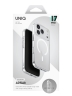 Uniq для iPhone 17 Pro чехол AirSuit Glossy Clear/White (MagSafe)