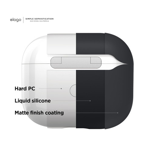 Чехол Elago Liquid silicone для AirPods 3 (2021), черный