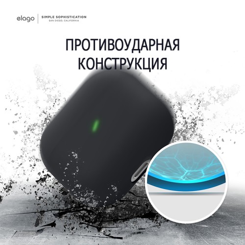 Чехол Elago Liquid silicone для AirPods 3 (2021), черный