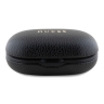 Guess Наушники TWS Bluetooth PU Grained leather with Classic Metal logo ENC Black