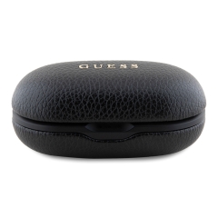 Guess Наушники TWS Bluetooth PU Grained leather with Classic Metal logo ENC Black