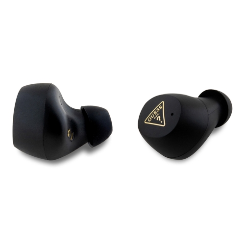 Guess Наушники TWS Bluetooth PU Grained leather with Classic Metal logo ENC Black