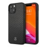 Карбоновый чехол Mercedes Dynamic Real Carbon Hard для iPhone 13, черный