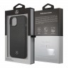 Карбоновый чехол Mercedes Dynamic Real Carbon Hard для iPhone 13, черный