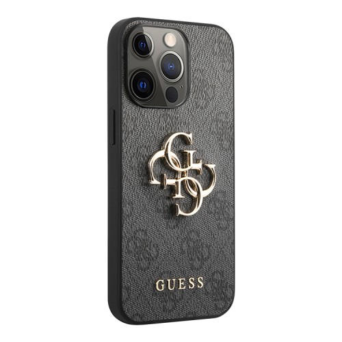 Чехол Guess 4G Big metal logo Hard для iPhone 13 Pro Max, серый