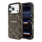 Karl Lagerfeld для iPhone 17 Pro чехол PU Full Wrapped Monogram Metal camera Hard Brown (MagSafe)