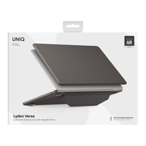 Uniq для Macbook Air 13 (2022-2026 M2-M5) Lyden Versa Laptop sleeve/stand (Flint Grey)