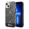 Чехол Guess Paisley w Electroplated camera Hard для iPhone 14 Plus, черный