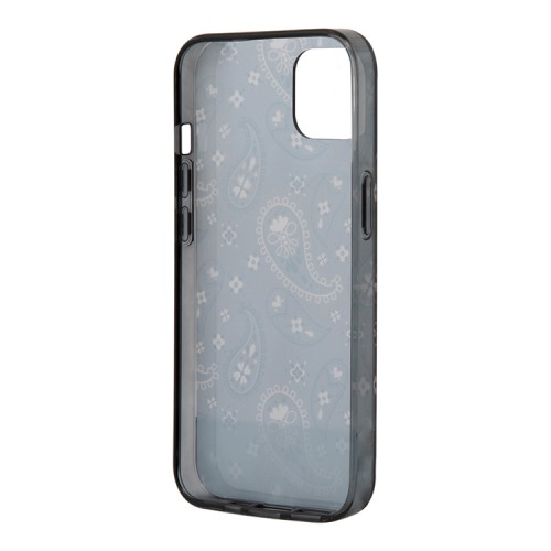 Чехол Guess Paisley w Electroplated camera Hard для iPhone 14 Plus, черный