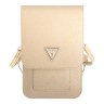 Сумка Guess Wallet Bag Saffiano Triangle logo для смартфонов, бежевая