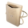 Сумка Guess Wallet Bag Saffiano Triangle logo для смартфонов, бежевая