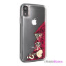 Чехол Guess Glitter для Apple iPhone XR, Raspberry